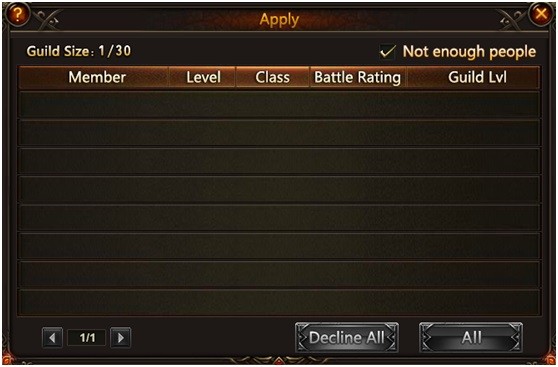 League of Angels Guild Apply