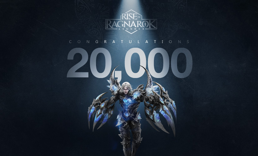 20,000 Pre-registrations Reached!